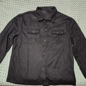 Men's Black Shacket